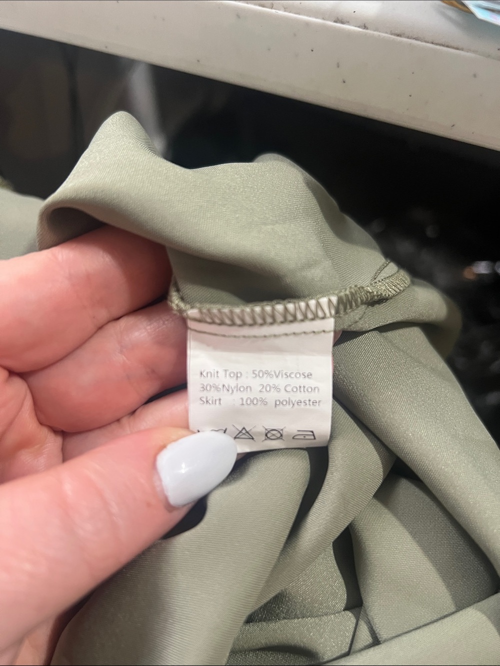 Lena Layne Molly Green Satin Sweater Dress size Small Pullover Cotton Blend - Picture 4 of 5